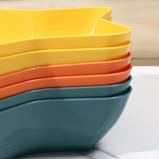 Пятиконечная звезда Фруктовая тарелка Большой емкости Пищевой пластик Многоцелевой закусочный фруктовый орех Поднос для еды Чаша Держатель для блюда Кухонные принадлежности