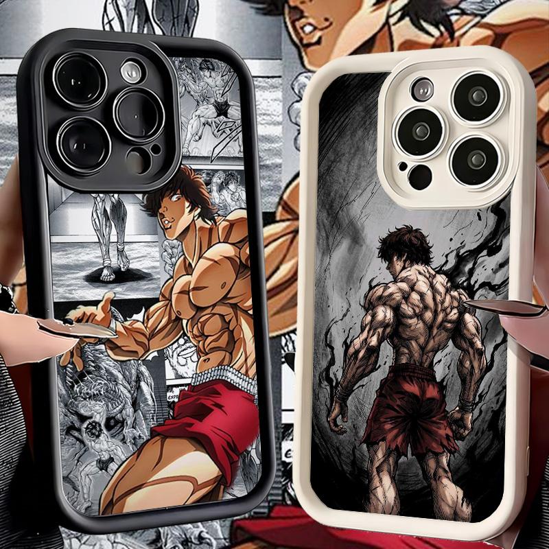 Чехол для телефона iPhone 17 Air 16E 15 16 Pro Max Аниме-чехол Baki the Grappler 14 Plus 13 12 Mini Мягкий силиконовый чехол Fundas