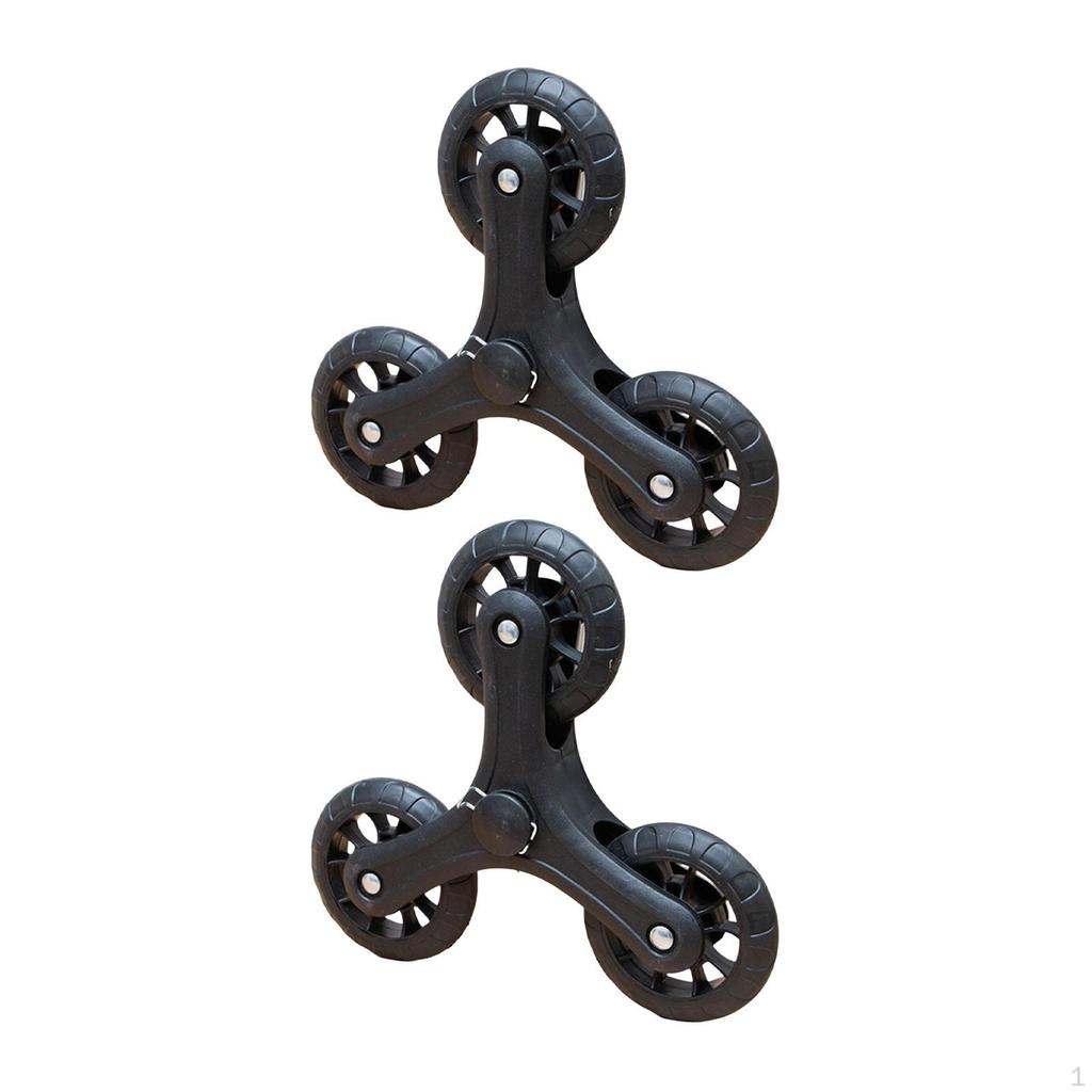 2x Колеса для подъема по лестнице Ролики для тележки для покупок Плавный ход Легкая транспортировка