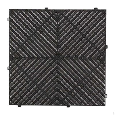 Напольная плитка Стыковочный дренажный коврик Модульная подушка Внутренний Наружный Амортизирующий Нескользящий ПП
