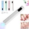 Nail UV Lamp with LED Display Rechargeable Mini Nail Light for Gel Nails Fast Curing Portable Gel Polish Dryer Nail Art Tool