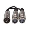 Hosa Y Cable, XLR Male to XLR Female, 45cm, YXF-101.5