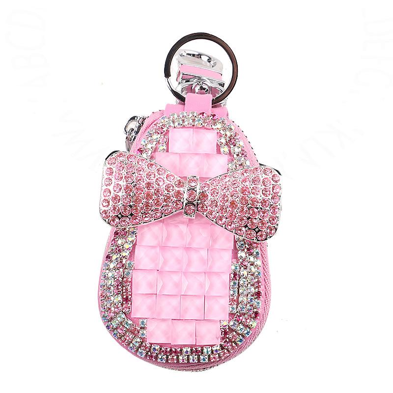 Новый универсальный чехол для автомобильного ключа из кожи Diamond, защитный чехол для автомобиля, автомобильные аксессуары для девушек и женщин для MAZDA Benz Bmw F30