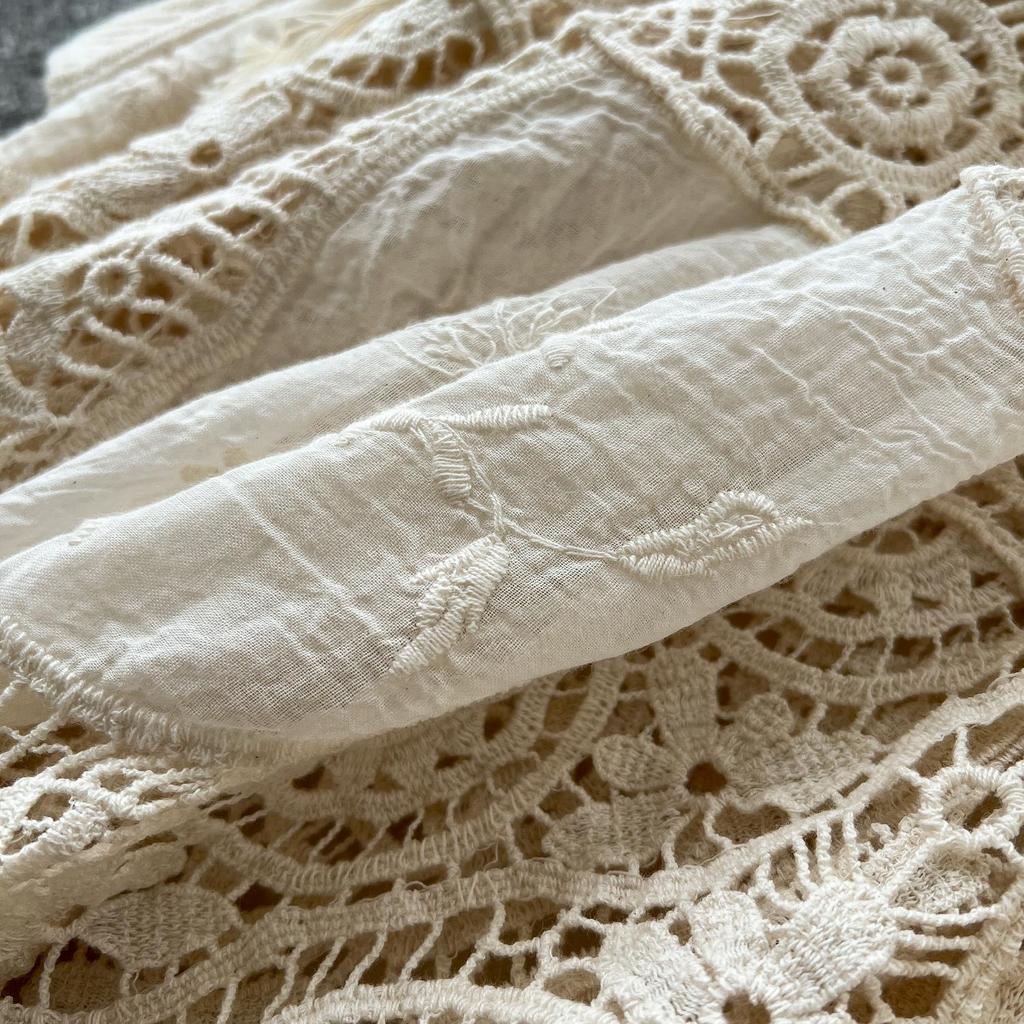 DIMANAF 2026 Новое летнее женское длинное базовое вязаное платье с рукавами Модное кружевное платье Повседневное свободное