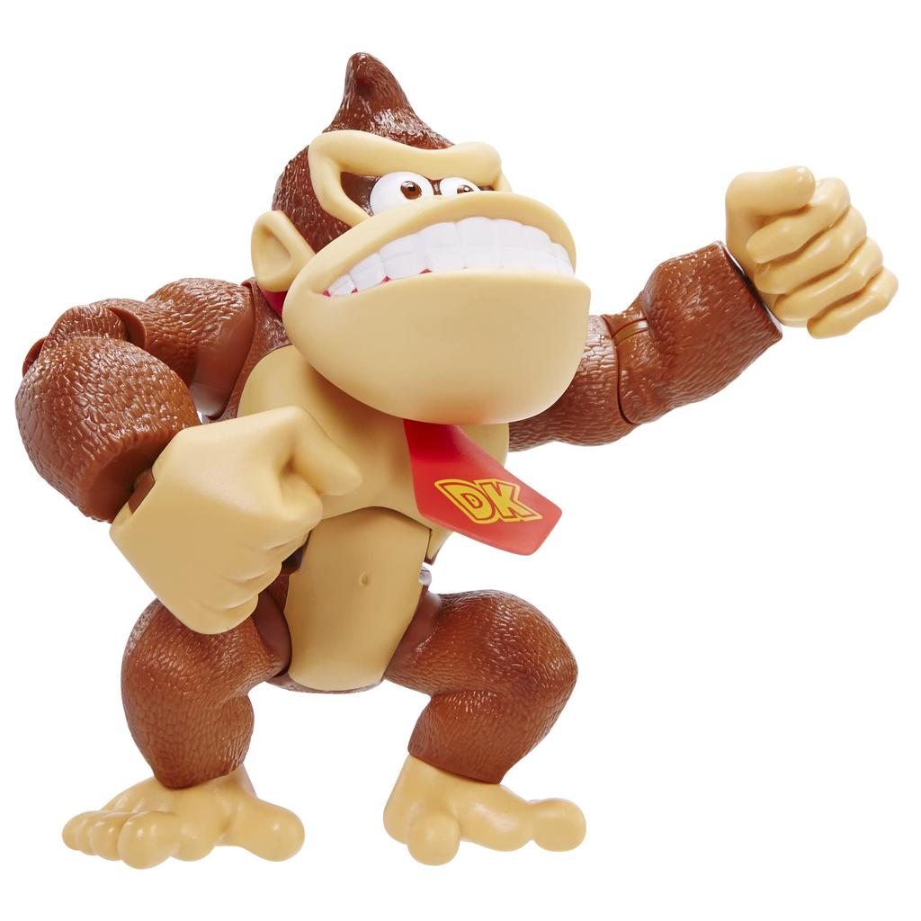 Nintendo Super Mario 15cm Tall Donkey Kong Action Figure with Pose Perfect for Play and Display for Kids and Collectors Ages 3 and 6" / Function, Up.