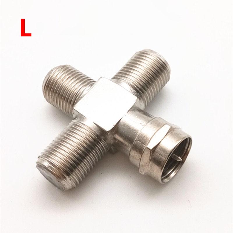 2 шт. RF штекер-мама к телевизору Мужской/гнездовой разъем-адаптер коаксиальный 90 градусов под прямым углом/прямой ТВ/F TV SAT F-TYPE