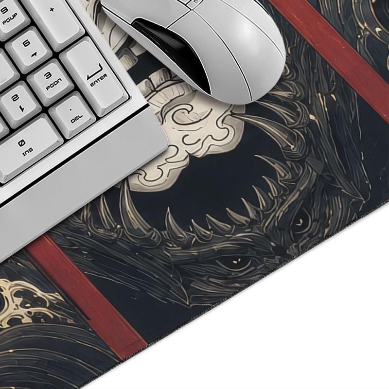 Ornate Oni Warrior Mouse Pad Gaming XL Home Large Computer Mousepad XXL MousePads Office Natural Rubber Soft Office Accessories