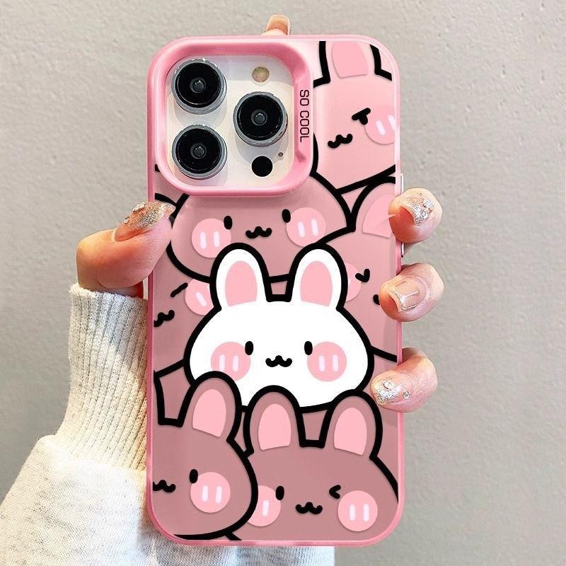 Чехол на весь экран кролик яблоко 16 для мобильного телефона новый iPhone15Pro высокая стоимость 14/13/12 матовый XS...