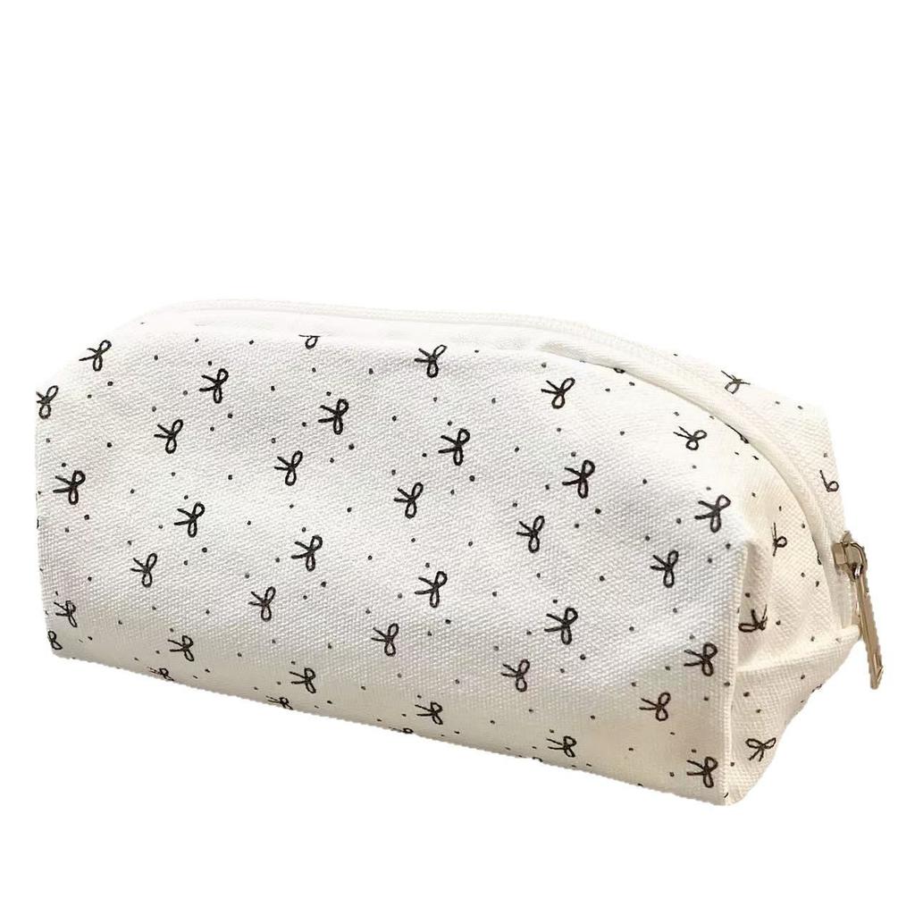 Простой черный пенал с высокой эстетической привлекательностью, милая косметичка для студентки, сумка для хранения канцелярских принадлежностей большой вместимости