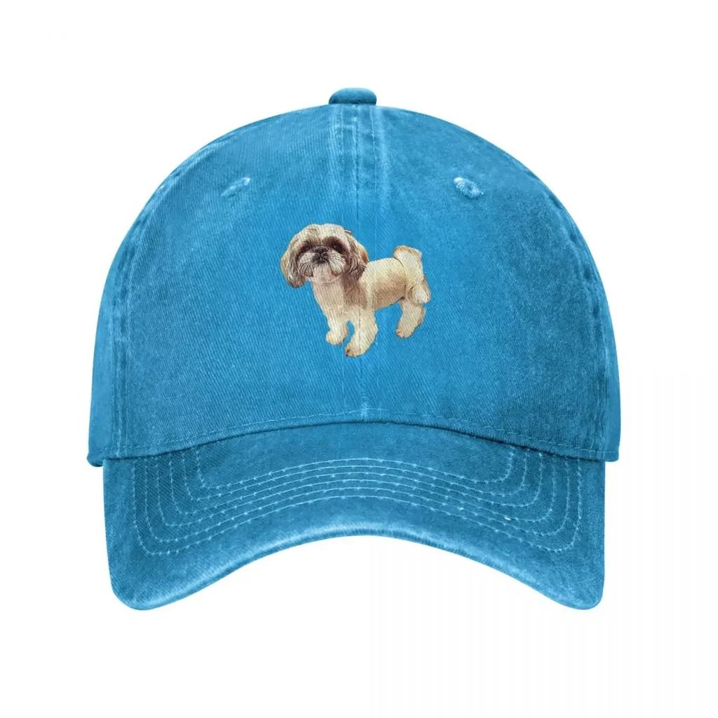 Shih Tzu Cute Puppy Dog Gift Baseball Cap Mountaineering luxury Women cap Streetwear Hat Unisex Baseball Unisex Womens