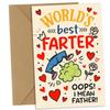 With Envelope Dad Greeting Card Funny Design Invitation Card Blessing Father's Day Card  Dad