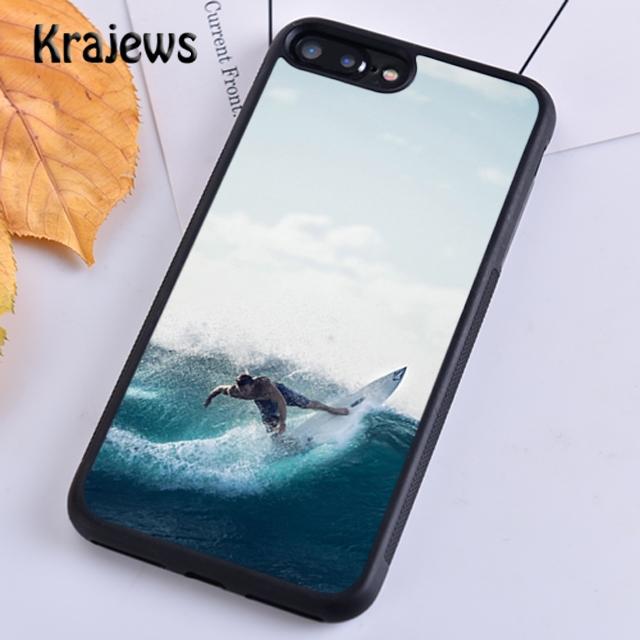 Krajews Серфинг Морской Пляж Доска для серфинга Волна Чехол для телефона Для iPhone 17 Air 15 16 14 plus 11 12 13 pro max coque Чехол Fundas
