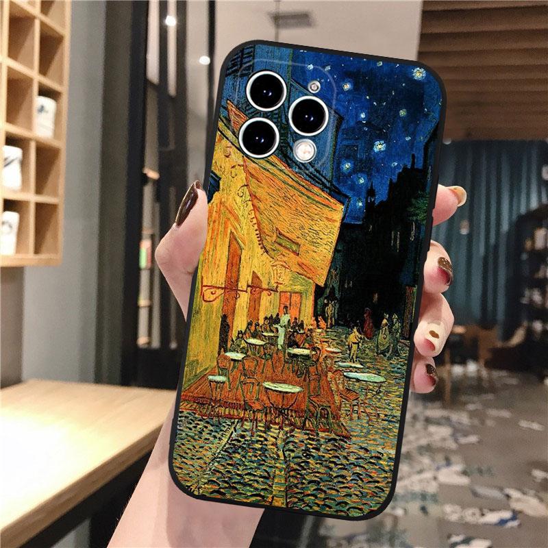 Чехол для телефона с рисунком Ван Гога для iPhone 15 14 Pro Max 13 12 11 Pro Max XSMax XR 12 13 mini 14 Plus Shell