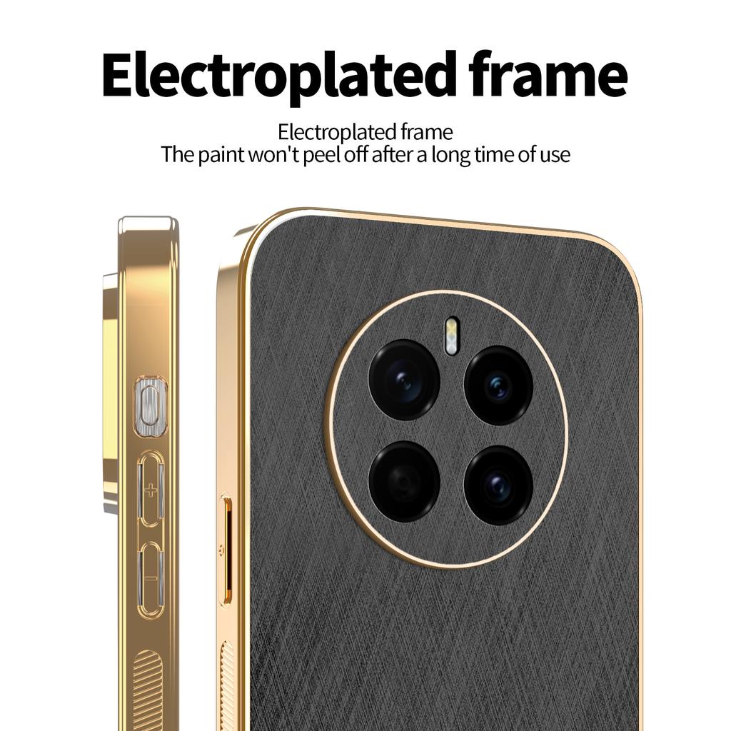 KADEM For Honor Magic7 5G Case Electroplating Silk Texture PU+TPU Phone Back Cover