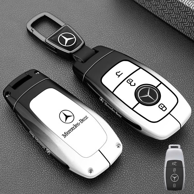 ZJH5 Metal Car Smart Remote Key Case Cover For Mercedes Benz W205 W206 W204 W213W177 W223 W247 GLC GLA CLA GLB GLS Key Protect Shell
