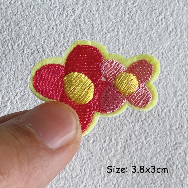 Cartoon Animals Embroidered Iron Patch For Clothing DIY Striped Sewing Patch