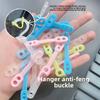 10PCS Silicone Clothes Rack Windproof Hook Windproof Buckle Drying Rod Windproof Clip Non-slip Fixed Hanger Buckle Anti-drop
