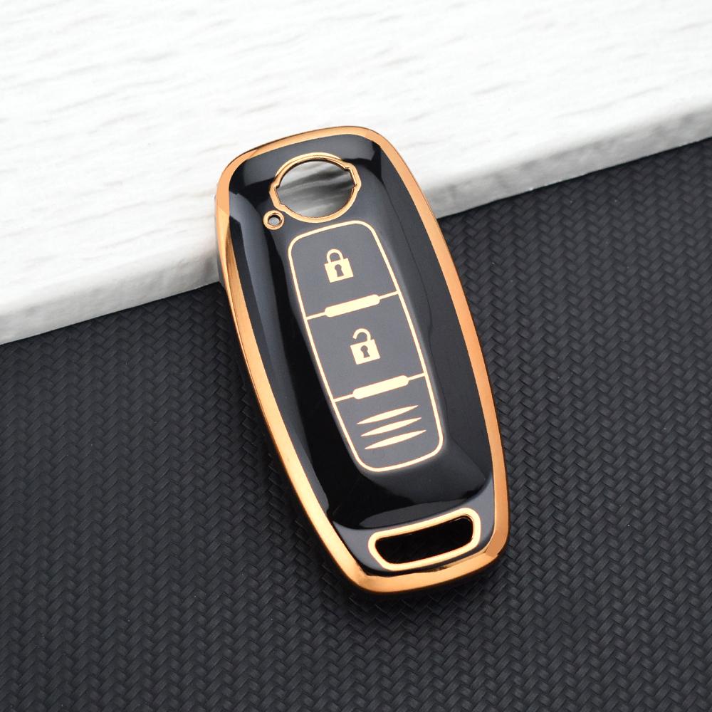 Чехол-держатель для ключей из ТПУ для Nissan Qashqai J12 Juke Teana X-trail T33 Kicks Altima Ariya 3 кнопки Мягкий чехол Чехол-брелок Брелок