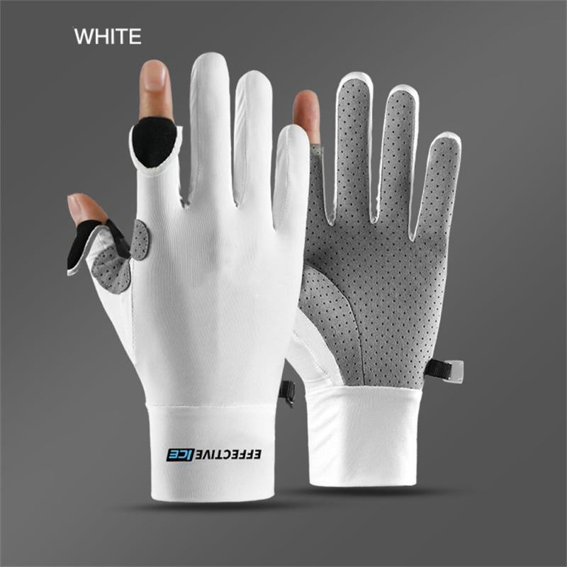 WYX горячий! Мужские солнцезащитные перчатки, летние тонкие перчатки из ледяного шелка, нескользящие дышащие солнцезащитные перчатки