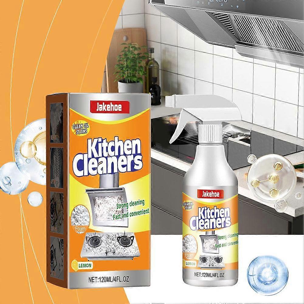 JAKEHOE Kitchen Foam Cleaner Home Stove Range Hood Stubborn Oil Stain Cleaner