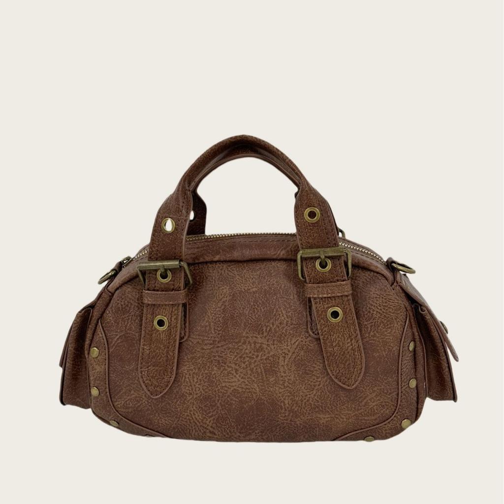 2024 Осень Зима Новая Женская Мода Ретро Сумка Мотоциклетная Сумка Нишевый Дизайн Одноплечевая Сумка Кроссбоди Трендовая