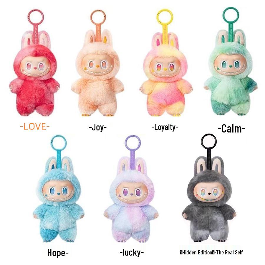 Виниловая плюшевая кукла Лабубу с высокой энергией: Подвеска-сюрприз второго и третьего поколения