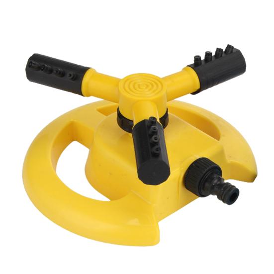 Вращающийся на 360 градусов разбрызгиватель для газона, 3-рычажный дизайн, универсальная простая установка, более широкий охват, автоматический сад