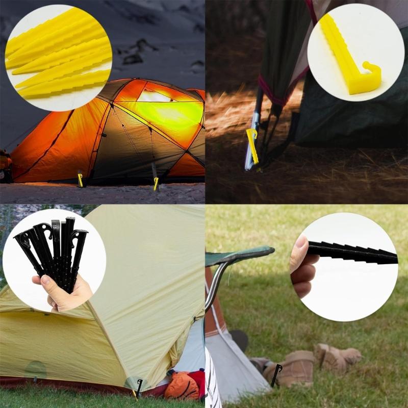 20 шт. Колышки-спирали для навеса, пластиковые колышки для палатки, колышки для уличного одеяла, колышки для двора и газона