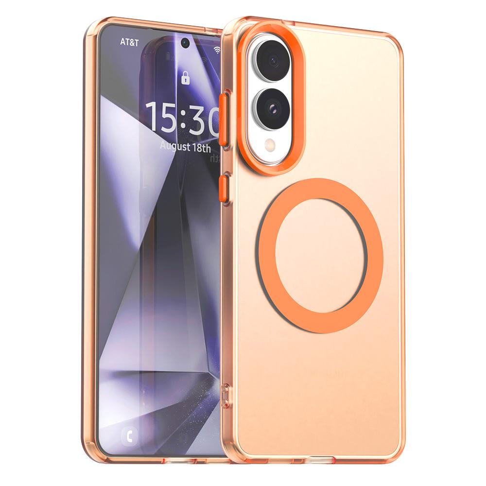 Для Samsung Galaxy S25 Edge Чехол Магнитный Чехол Матовый на ощупь Противоударный ТПУ+ПК Задняя крышка для телефона