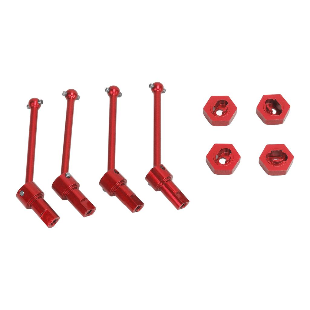 Передний задний приводной вал из алюминиевого сплава, приводной вал CVD для автомобиля Traxxas Latrax Teton 118 RC, красный