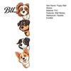Cartoon Dog Window Stickers Puppy Wall Sticker, Easy Apply Waterproof PVC Decal, Creative Flexible Cut to Size Pattern Glass for Bathroom And Balcony