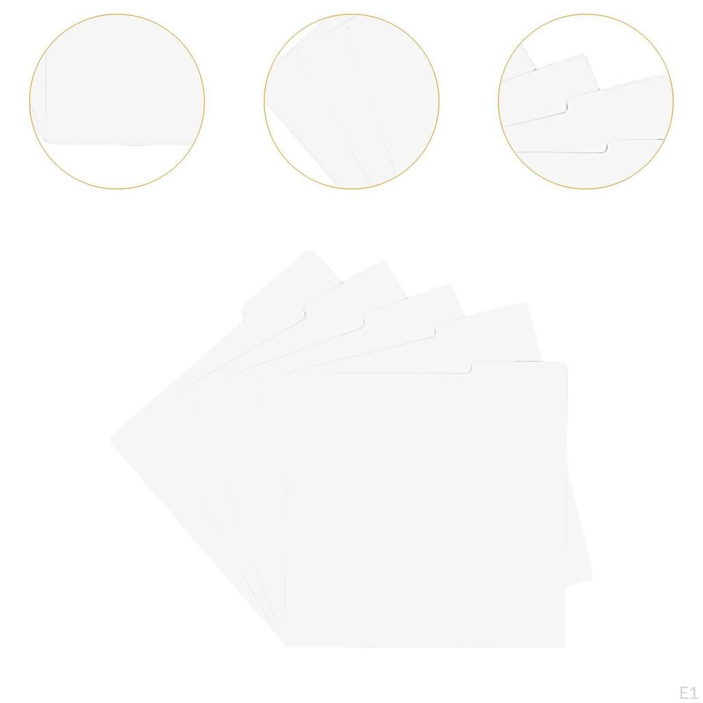 Разделители пластинок Карточка тонкая DIY Двусторонняя Быстрый поиск 12 дюймов Маркеры категорий для LP Media