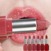 6 Colors Glitter Lipstick Hydrating Red Pink Sparkling Shine Lip Color Highly Pigmented Lip Tints Metallic Finish Lip Makeup