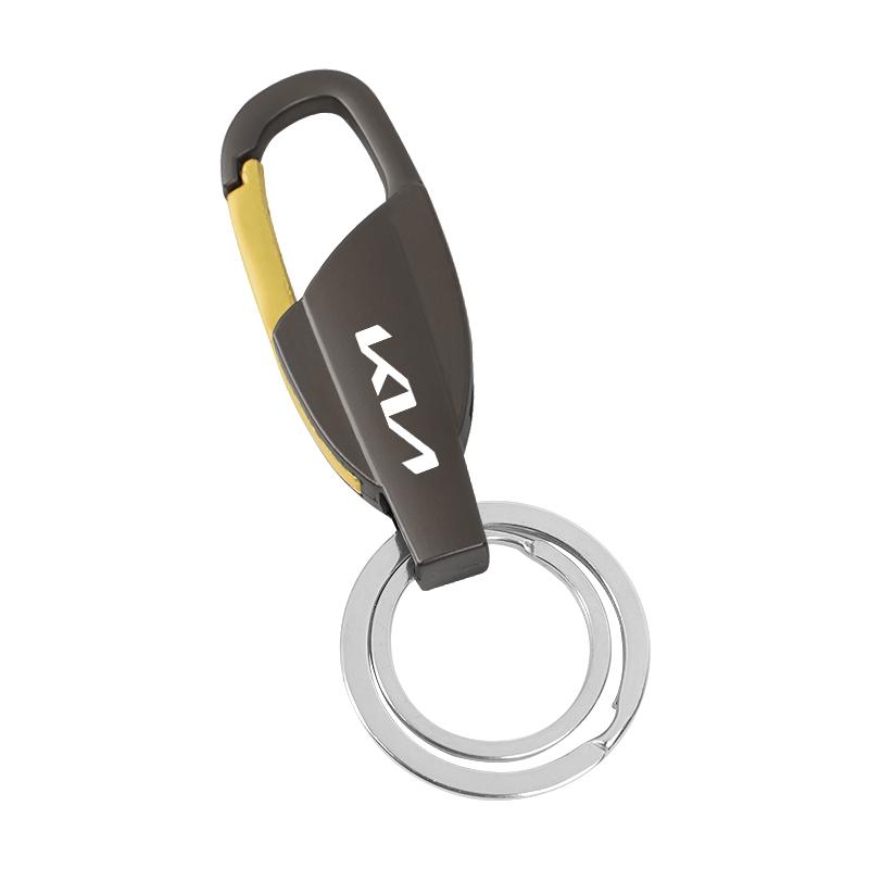 THCR5 1Pcs Car Key Accessories Zinc Alloy Keychain Ring For KIA RIO Sorento Ceed K5 Stinger Niro EV6 EV9 Soul Cerato Stonic Carnival