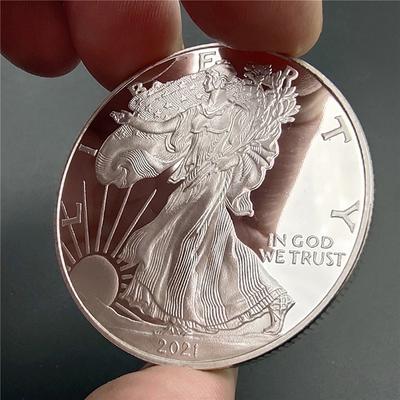 Монета United Statue Of Liberty Challenge 2021 года из чистого серебра, коллекционная Америка Ко