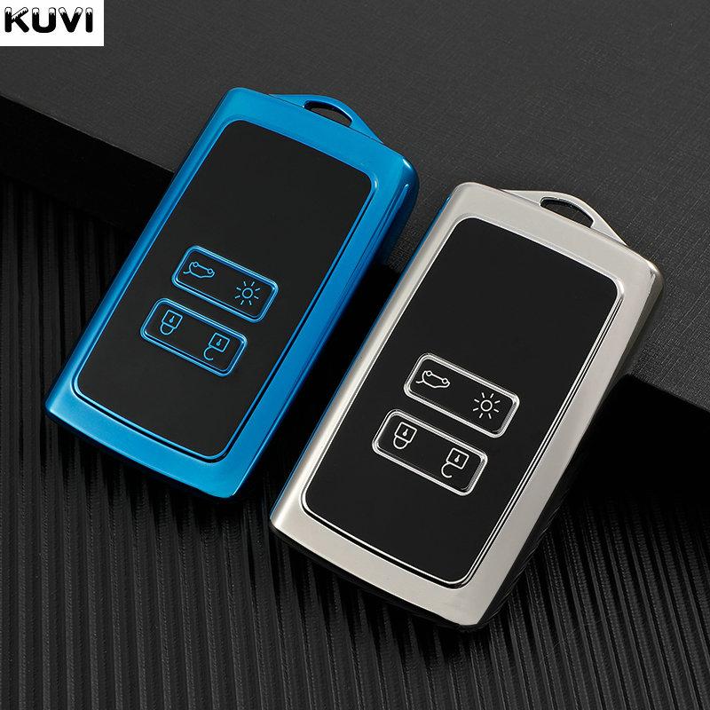 TPU Car Remote Key Case Cover Fob For Renault Koleos Kadjar Clio Captur Megane Talisman Espace Zoe Scenic 4 Arkana Dacia Sandero