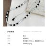 Layered Black White BeadedNecklace Vintage Minimalist Single Wear Luxury Niche Jewelry Women