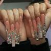 Высококачественный маникюр с драгоценными камнями ручной работы: Французский, Европейский и Американский стили