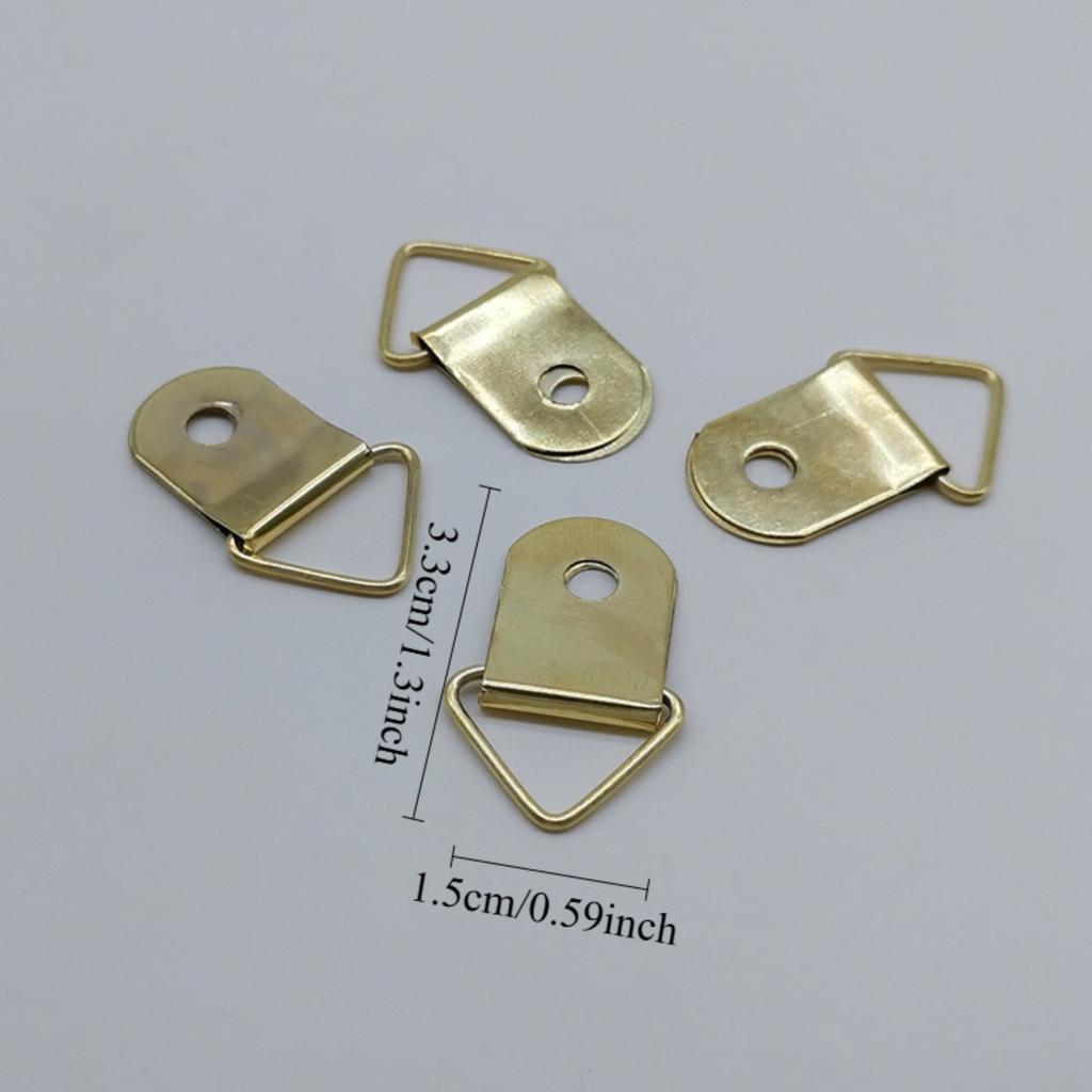 20 шт./компл. Золотой большой треугольный крючок для вышивки крестом фоторамка фурнитура аксессуары китайская живопись фото настенное крепление треугольный крючок