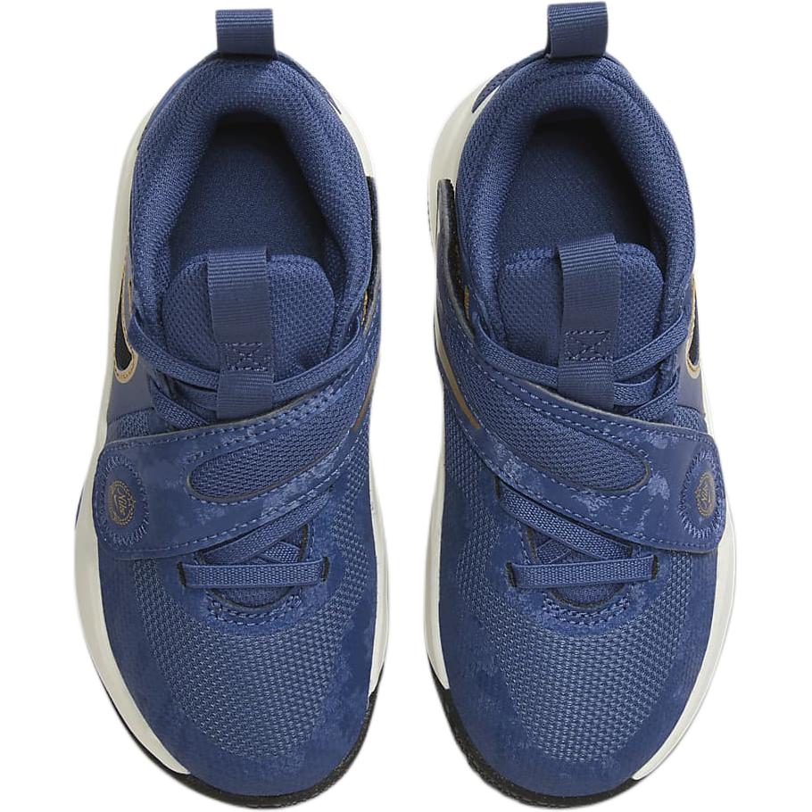 Nike Team Hustle D 11 Abrasion Resistant Mid top Children's Basketball Shoes Blue Children Aged 3 7 Years Old FZ7296-400