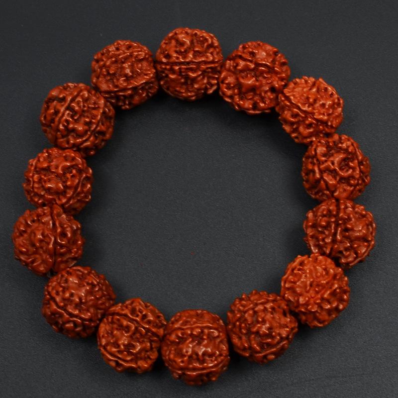 Непальский пятилепестковый взрывной источник мяса беззубый большой бриллиант Бодхи браслет браслет Вэньвань Будда бусины, Рождественский подарок, Подарки для чулка