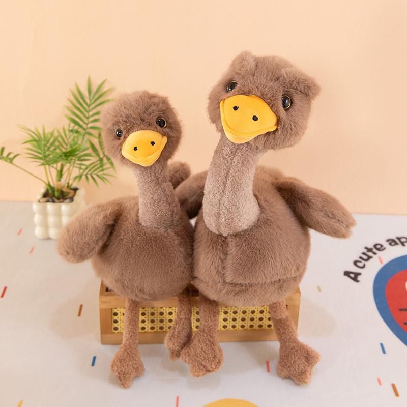 Plush Ostrich Toy Soft Animal Kids Comforting Gift For Children