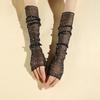 Photography Background Fashionable Glitter Mesh Long Lace Glove Nail Decor Prop Accessories Sexy Arm Sleeves Manicure Photo Tool