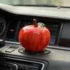 Милые керамические яблочные украшения для автомобиля - Красные и зеленые фрукты для безопасного путешествия
