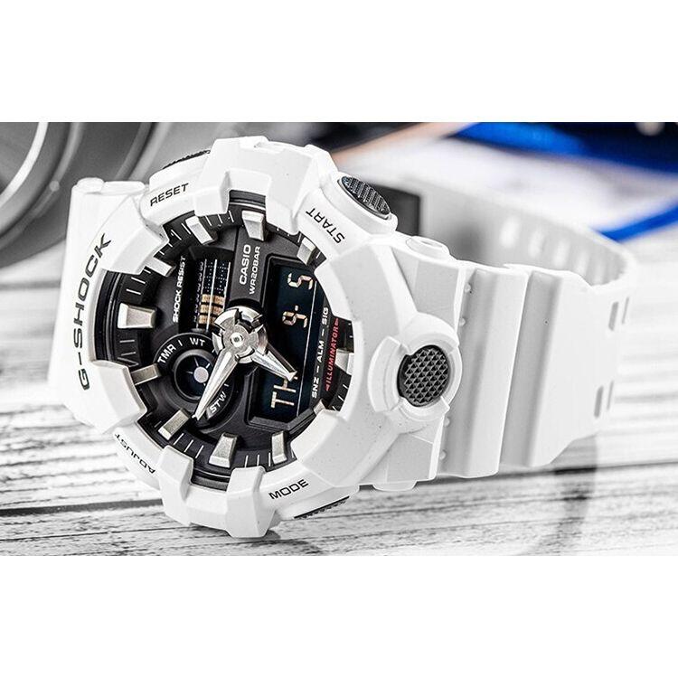 Casio G-Shock Тематическая серия Спортивные Водонепроницаемые Модные Часы Кварцевый Механизм Ремешок из Смолы Мужские часы Черные GA-700-7A