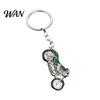 Keychain Motorcycle Alloy Rhinestone Metal Key Ring Multiple Pendant Colors Cool Car Accessories for Men Women