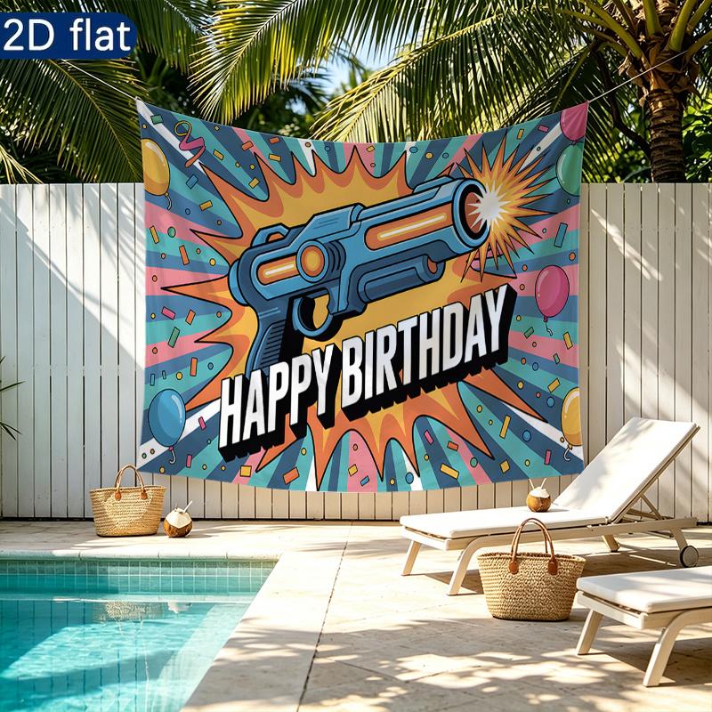 1pc Photography Party Wall Decor - Polyester Banner