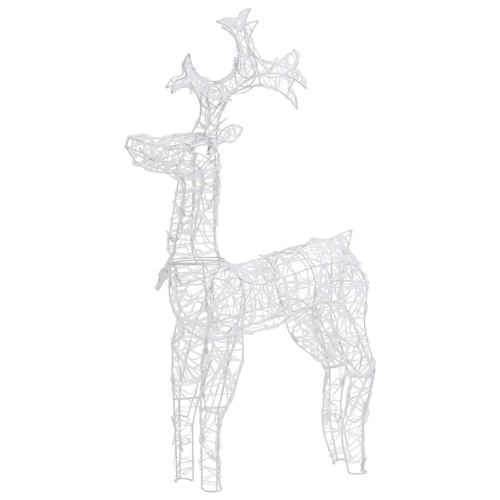 LED Reindeer Christmas Decoration 90 LEDs 60 x 16 x 100 cm Acrylic