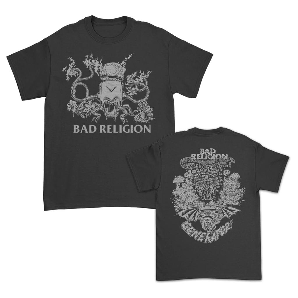 Bad Religion Graphic Unisex Women Summer Short Sleeve Tshirt Unisex Fashion Brand Luxury Top Casual Vintage Retro Daily Tshirt