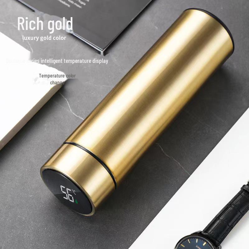 Термокружка Smart Display 2024: Нержавеющая сталь, двухслойный, портативный, цифровой дисплей для бизнеса и использования в автомобиле